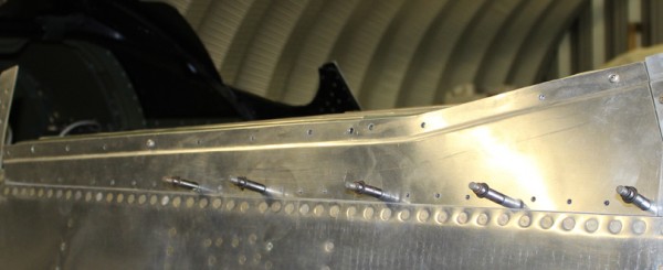 XP-82 Twin Mustang Restoration - March 2014 Update 16 One of the canopies during the assembly phase. Note the complex joggle in the skins to make allowance for the plexiglass. (photo via Tom Reilly)