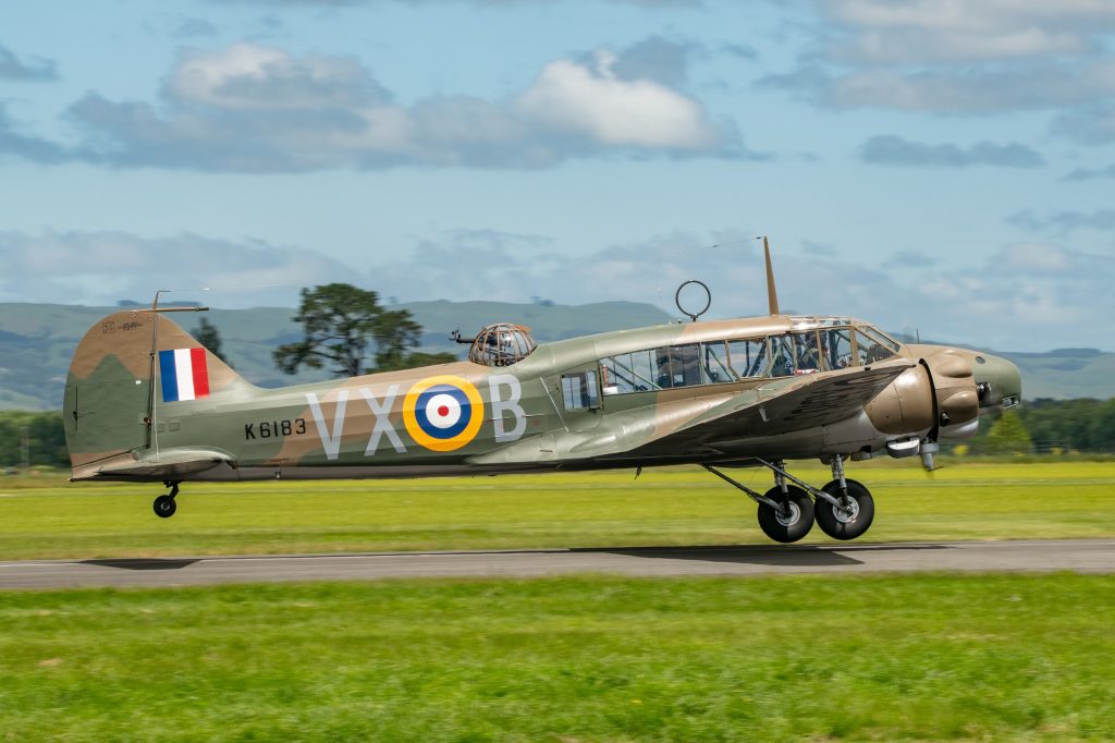 Bill’s Anson: The Restoration of Avro Anson Mk.I MH120 19 K6183 take off