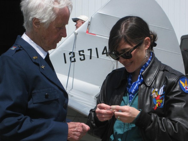 "Women Can't Fly", A Video Interview with WASP Florence "Shutsy" Reynolds 10 Kara recalls: "On a side note, this was one of the best days of my life getting to sit down and interview Shutsy. I felt kinda bad for keeping her for so long and asking so many questions! But she was very kind and seemed excited to talk with me."