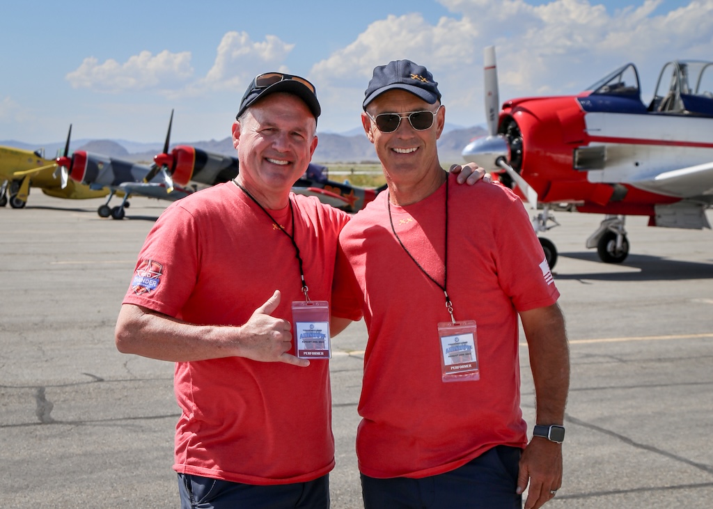 Red Thunder Airshows Partners with AeroLEDs for 2025 Air Show Season 11 Karl and Barry Red Thunder Airshows