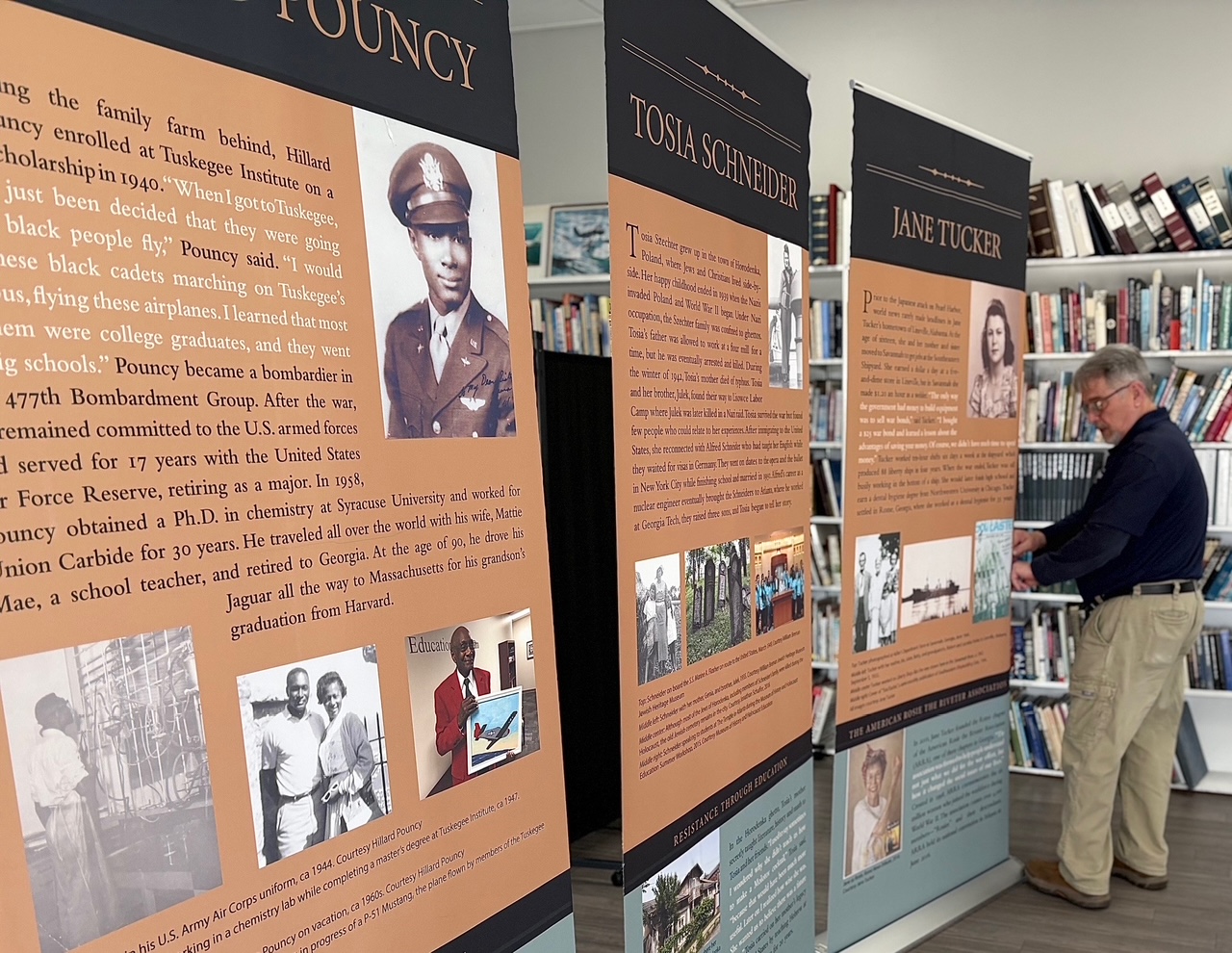 CAF Airbase Georgia Presents Kennesaw State WWII Exhibit Highlighting Georgia Stories Until March 6 11 Kennsaw display w Mark 3