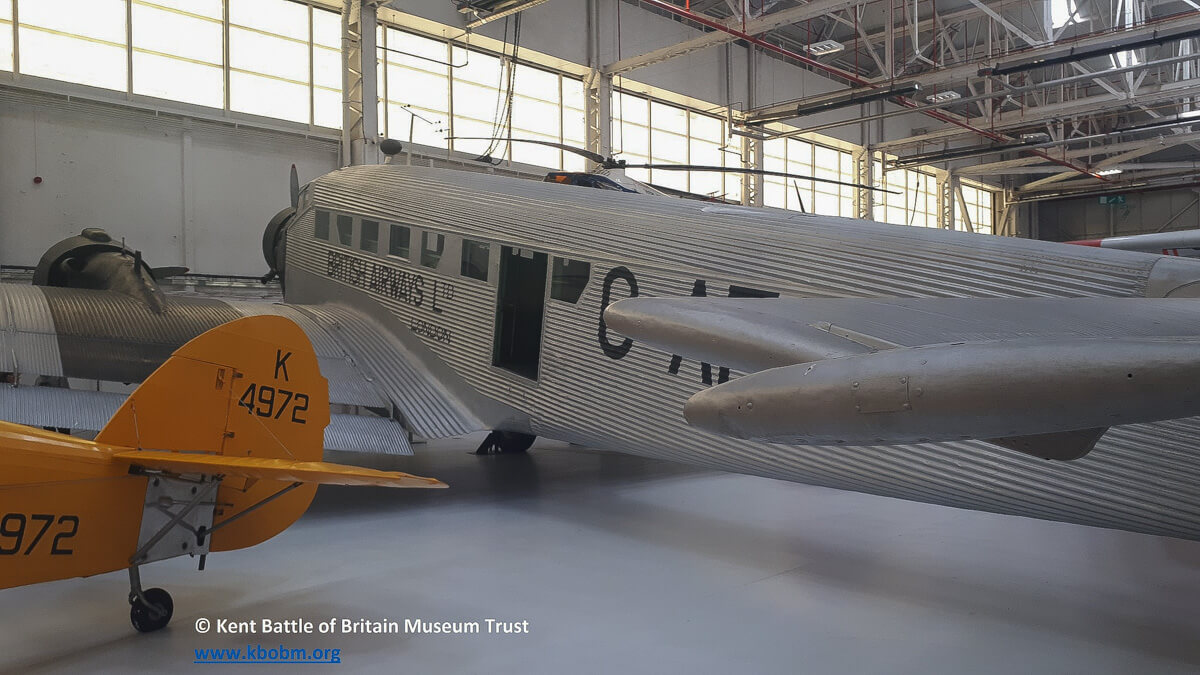 Kent Battle of Britain Museum Adds C.A.S.A. 352L (Junkers Ju 52/3M) 10 Kent Battle of Britain Museum Adds C.A.S.A. 352L Junkers Ju 52 3M 3
