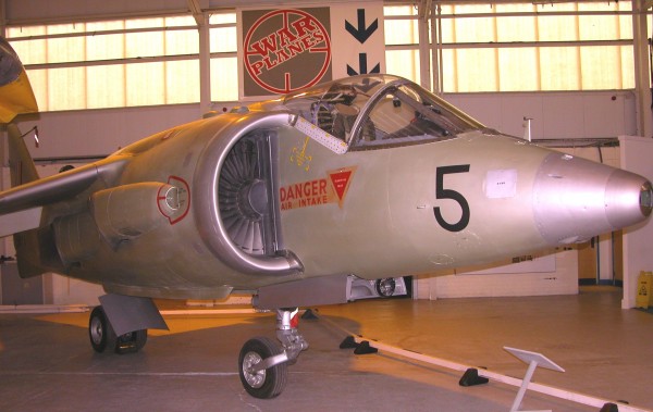 Hawker-Siddeley Kestrel FGA.1 Now On Show At RAF Museum Cosford 10 The RAF Museum's freshly restored Hawker-Siddeley Kestrel FGA.1 XS695 sits resplendently in the Test Flight Collection hangar at Cosford following a year-long conservation program. (RAF Museum photo)