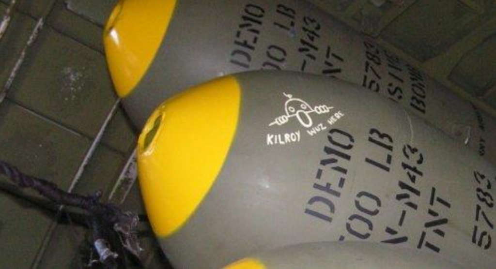 A Veteran's Story: Kilroy Was Here! 14 Kilroy Was Here on bombs