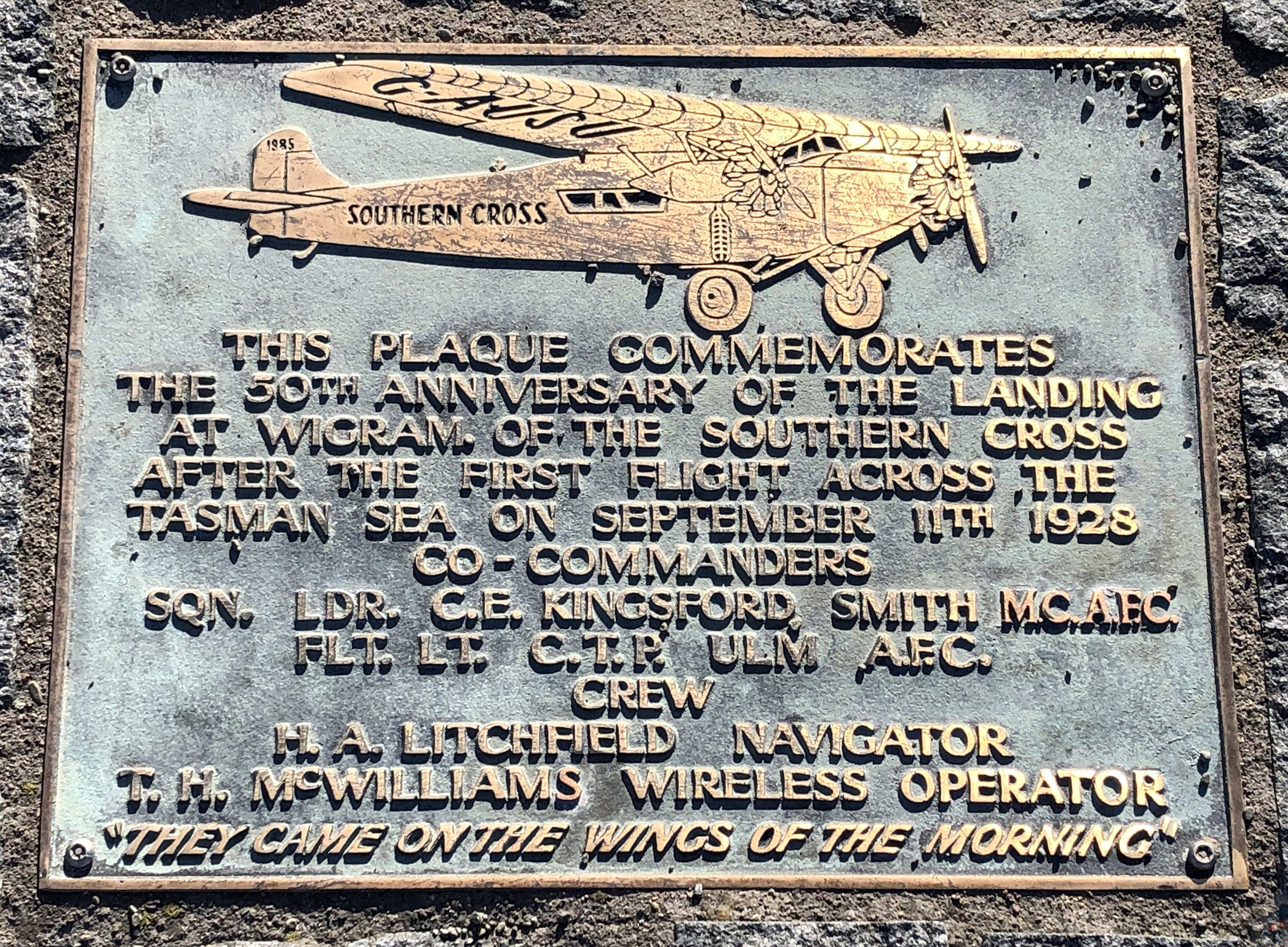 Charles Kingsford Smith’s Landing Site Preserved in Christchurch, New Zealand 16 Kingsford Smith 1 Veronico