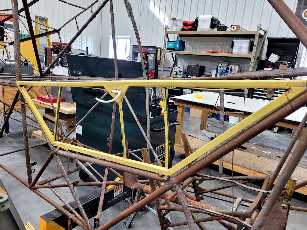 Aircorps Aviation's Newest Restoration Project, The Piper L-4H Grasshopper 15 L 4 Another door frame was needed and was trial fitted to determine what work was needed on the door