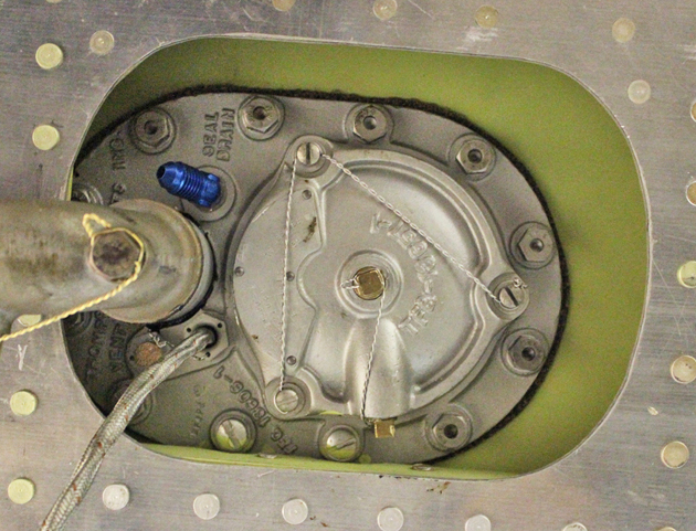 XP-82 Twin Mustang - January 2016 - Restoration Update 13 The left hand fuel boost pump. (photo via Tom Reilly)