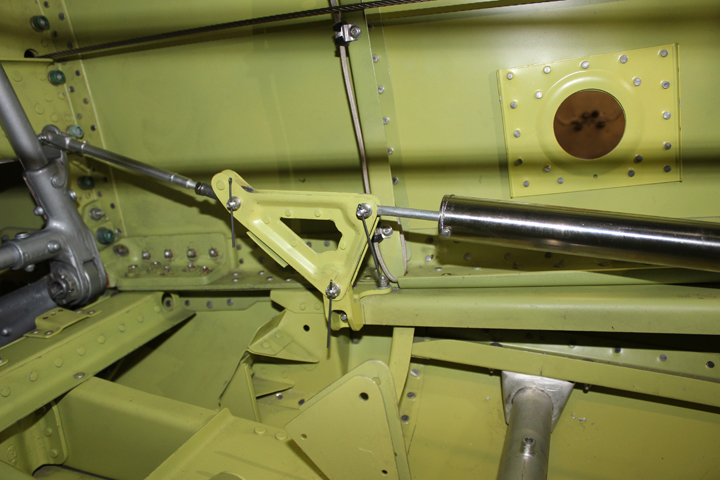 XP-82 Twin Mustang - April 2016 - Restoration Update 23 Part of the tail wheel assembly. (photo via Tom Reilly)