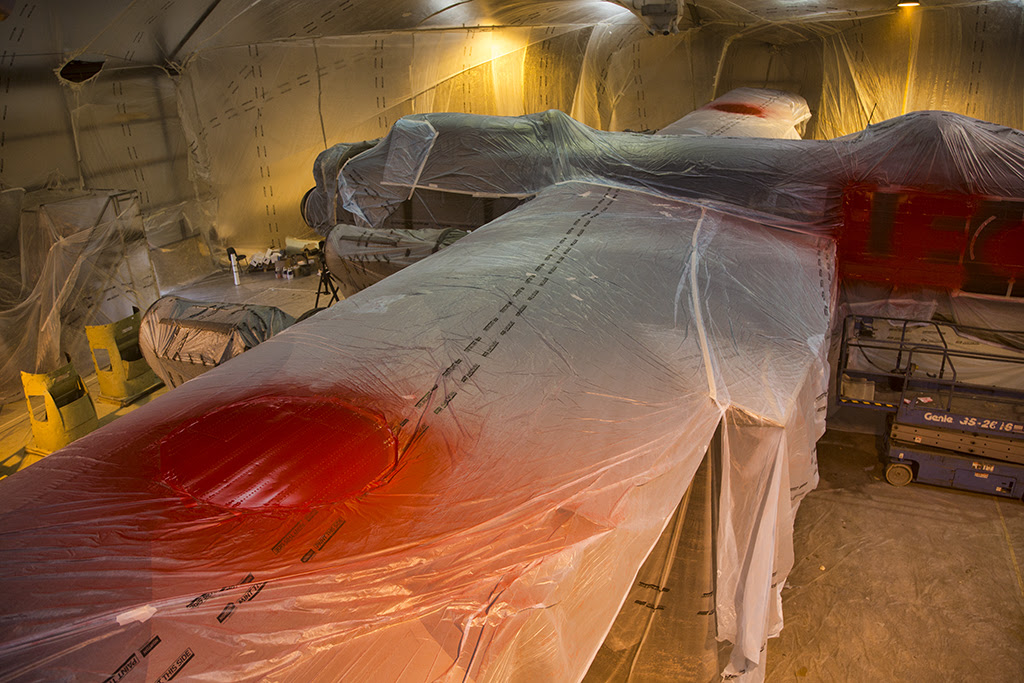 'Just Jane’ Re-Finish Completed 12 Wing roundels being applied