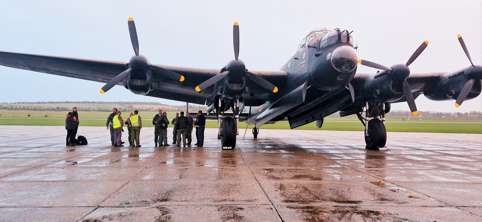 Lancaster PA474 Begins 18-Month Major Maintenance Program at Duxford 10 Lancaster PA474 after landing at Duxford on 29th October. Photo Simon Bullen Cooke