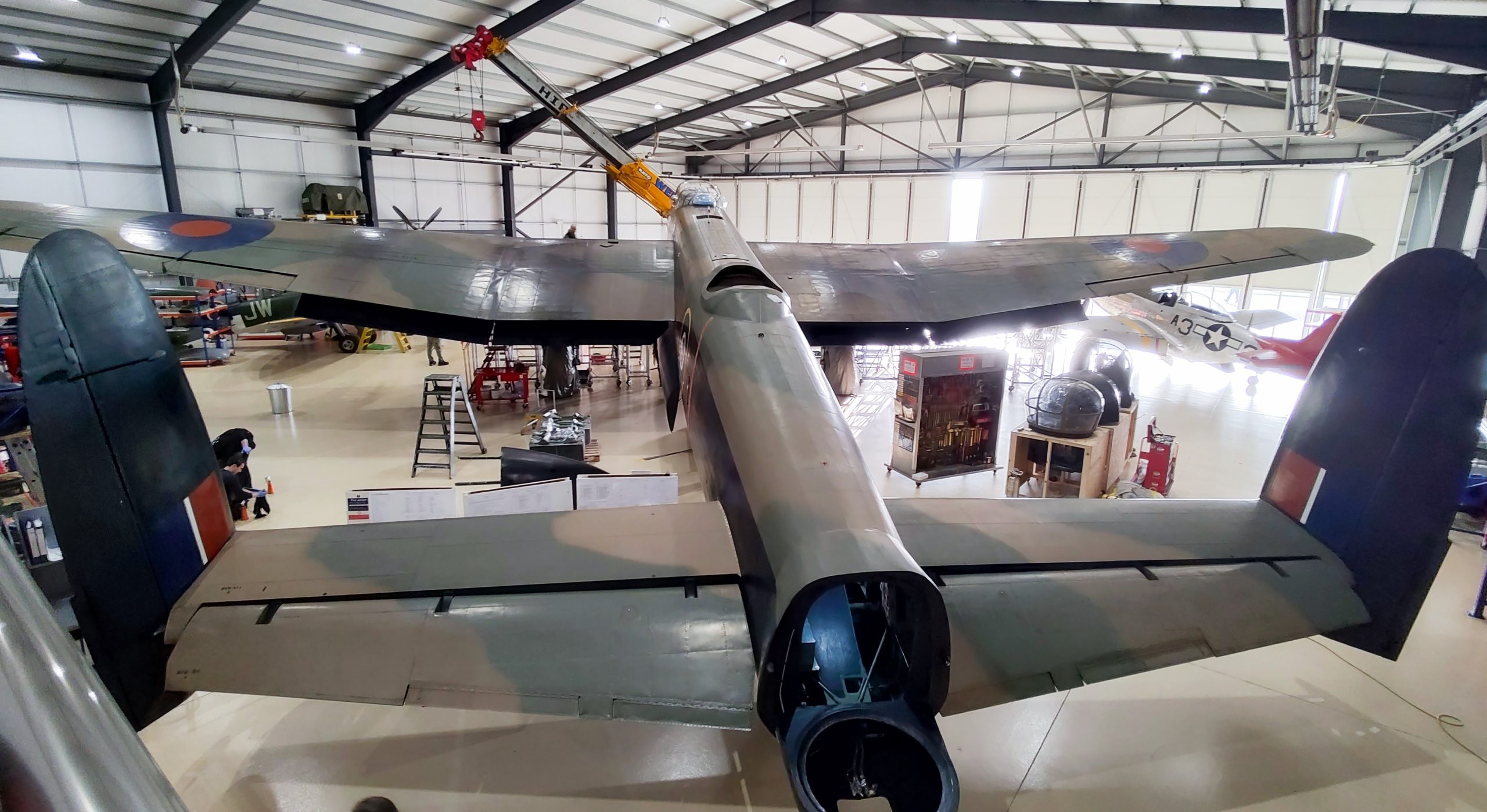 Battle of Britain Memorial Flight Lancaster PA474 ‘Major’ Maintenance Update 10 Lancaster PA474 in ARCos Stephenson hangar scaled
