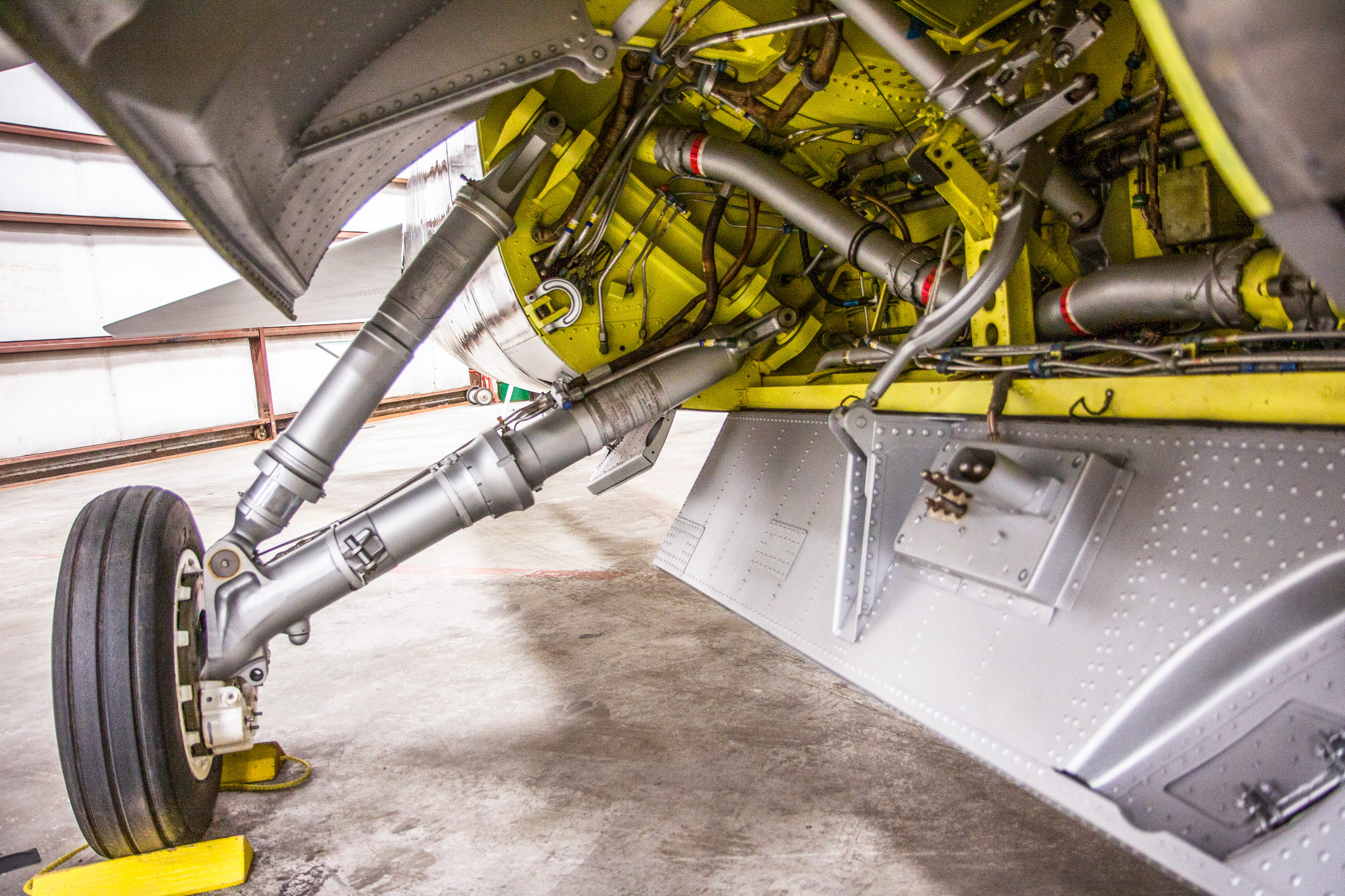 Museum of Flight Unveils XF8U-1 Crusader 17 The Museum of Flight's restoration team spared no effort in the restoration of their Chance Vought XF8U-1 Crusader prototype. Here we can see some of the details in the undercarriage bay. (photo by Ted Huetter/Museum of Flight)