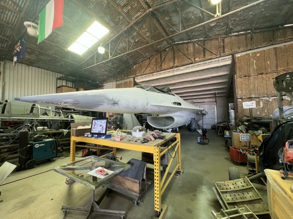 Fort Worth Aviation Museum to Unveil General Dynamics YF-16 Prototype #2 14 Lanny Purcell Hangar YF 16 72 1518