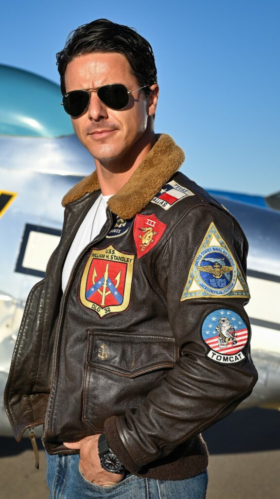 Cockpit USA And American Airpower Museum Invite You To A TOP GUN Day Just Before Halloween 10 Le Blanc Maverck Impersonator