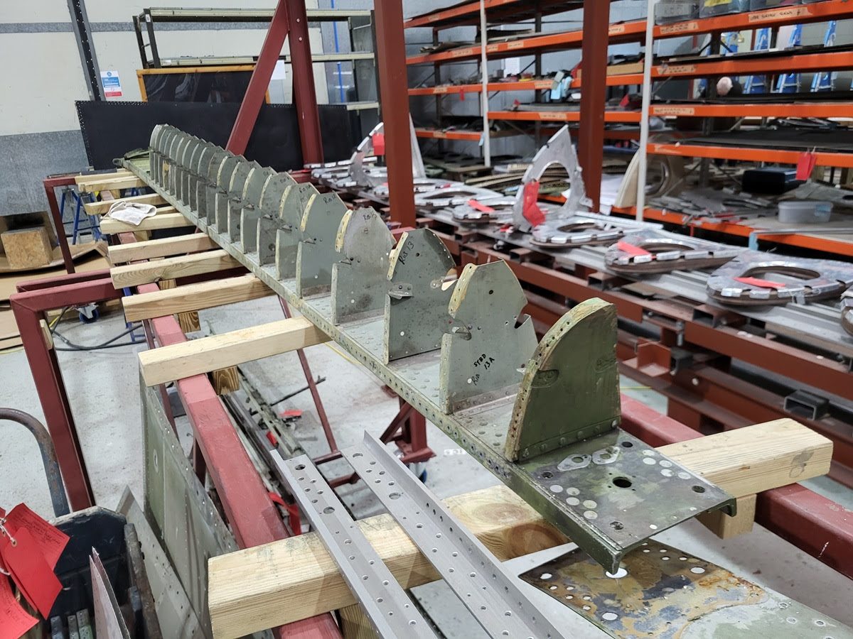 Avro Lancaster B.VII NX611 ‘Just Jane’ – Restoration Update 248 14 Leading edge of NX611s starboard tailplane