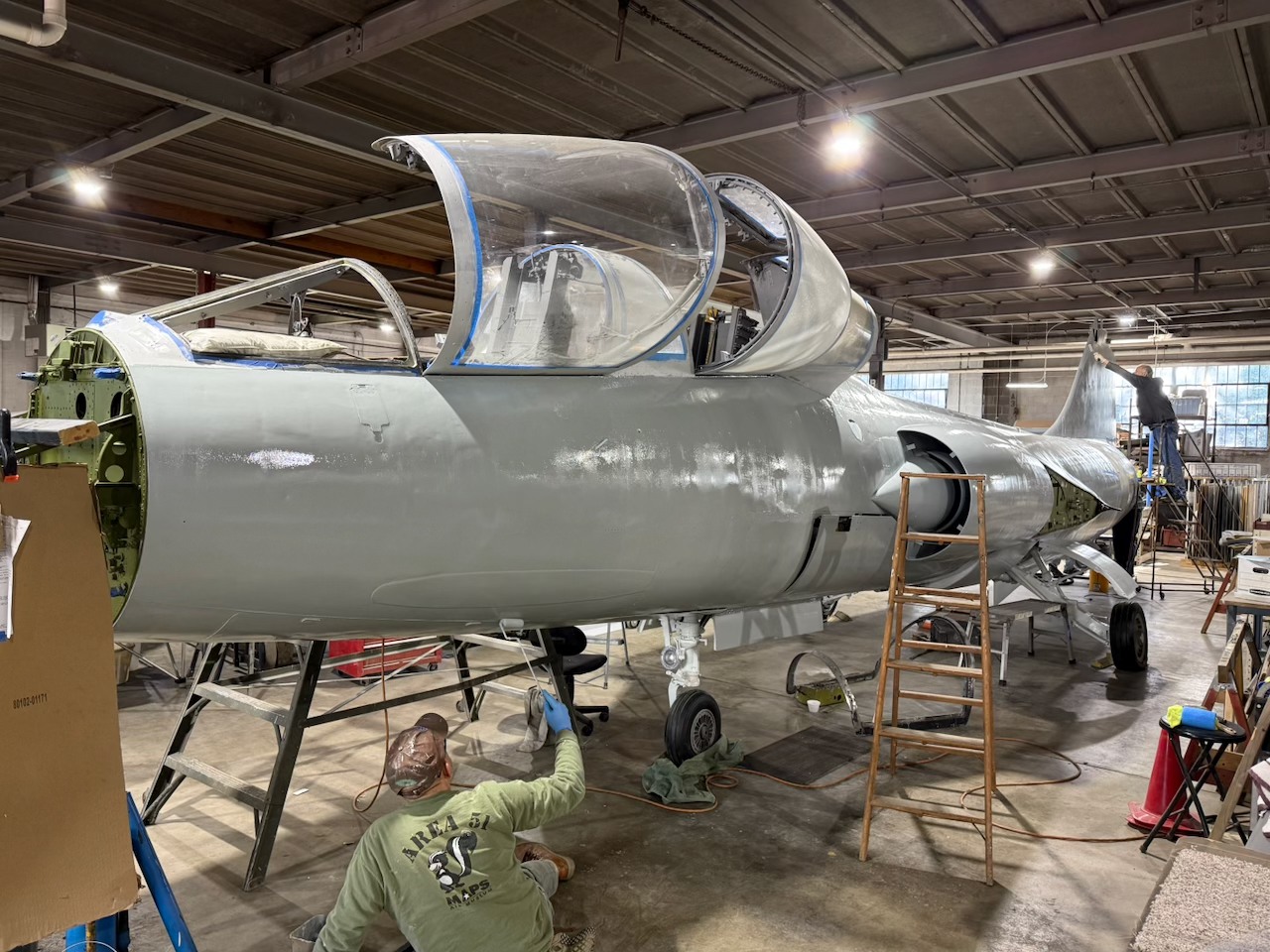 Lockheed F-104D Starfighter Restoration Progresses at MAPS Air Museum 12 Lockheed F 104D Starfighter serial number 57 1322
