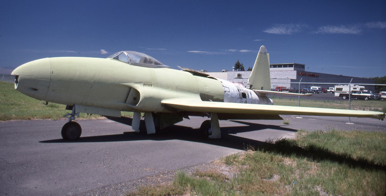 Lockheed P-80 Shooting Star from Seattle Arrives At March Field Air Museum 11 Lockheed P 80C TV 1 Shooting Star at the Restoration Center Paine Field Everett WA Museum of Flight Seattle
