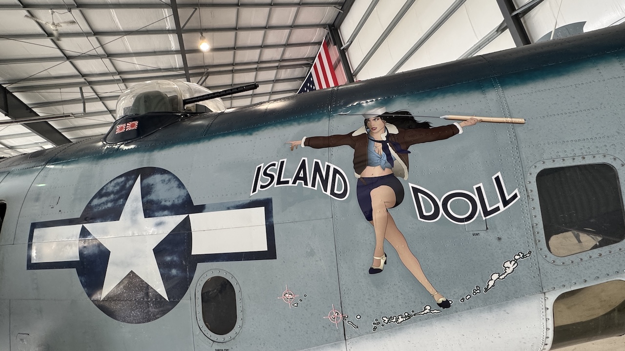 Lockheed PV-2 Harpoon “Island Doll” Joins the Collection at the Military Aviation Museum 12 Lockheed PV 2 Harpoon Island Doll22 Nose Art