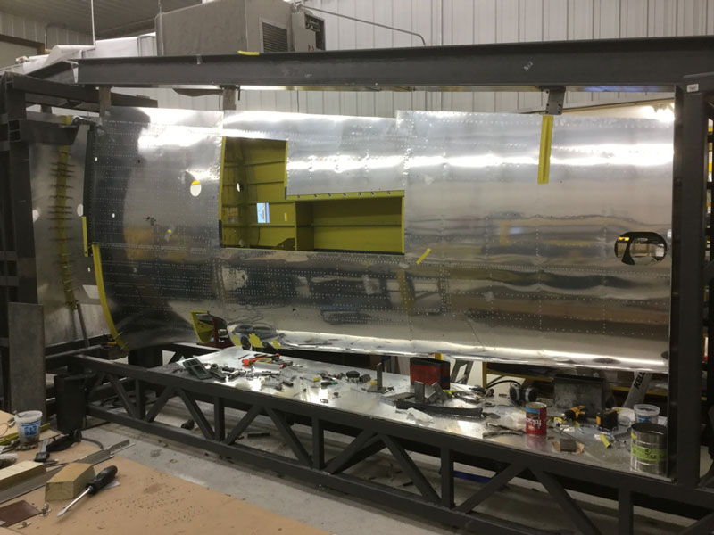 Texas Flying Legends P-51C Restoration Report 23 The top side of the port wing as of December, 2016. (photo via AirCorps Aviation)