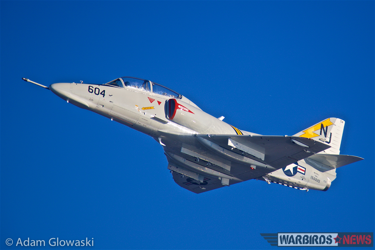 Classic Fighters of America's TA-4J Skyhawk Airborne! 12 (Photo by Adam Glowaski - Box 5 Media)