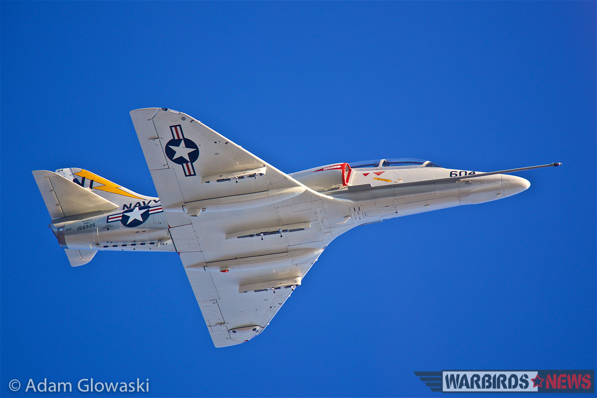 Classic Fighters of America's TA-4J Skyhawk Airborne! 16 (Photo by Adam Glowaski - Box 5 Media)