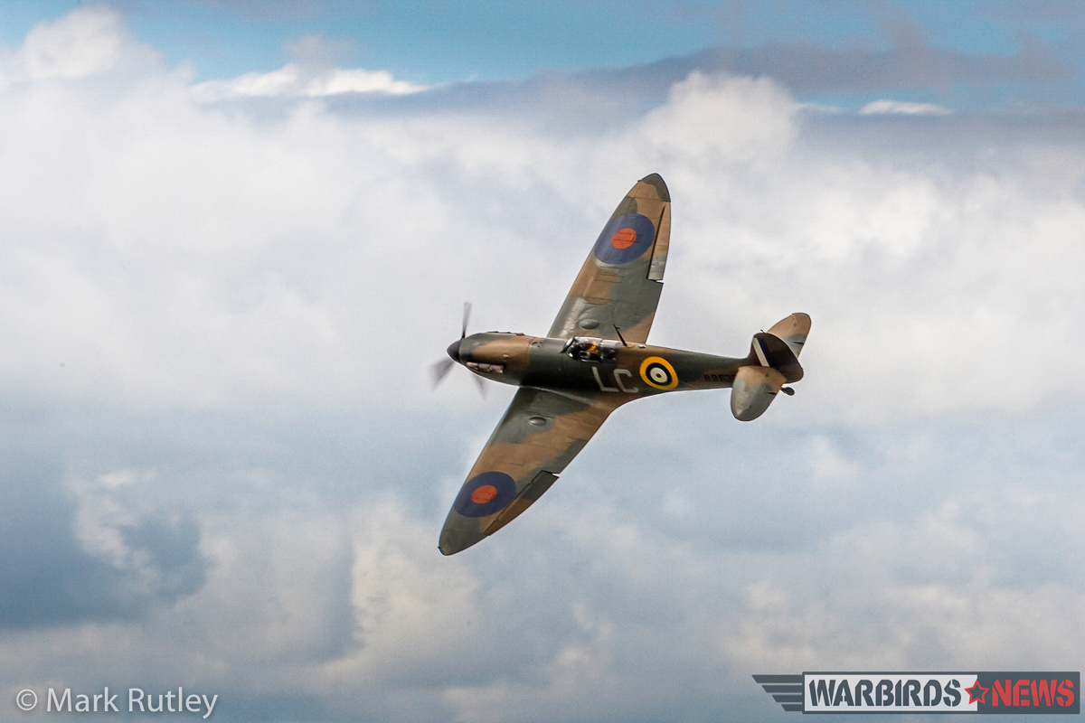 Dunkirk - Filming the Aerial Scenes for the Epic Movie 10 A Spitfire Mk.I banks sharply over the former RNAS Daedalus during filming for the epic motion picture Dunkirk. (photo by Mark Rutley)