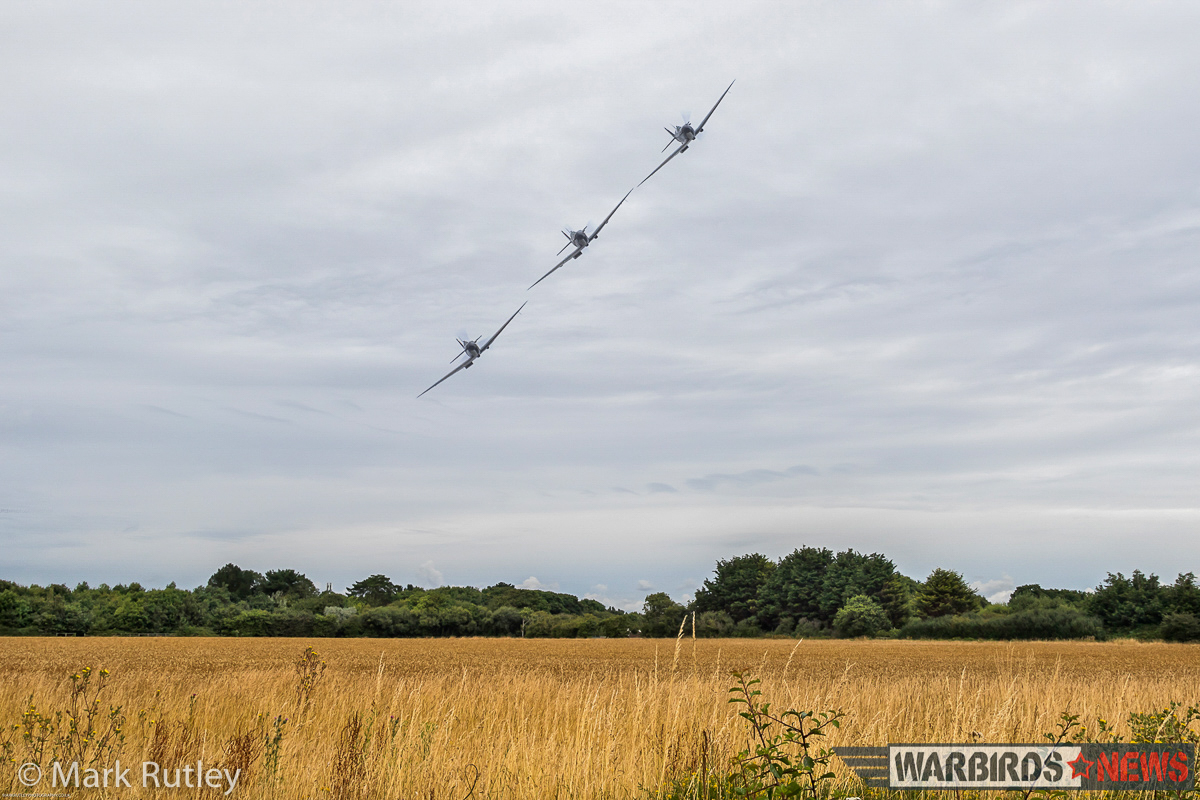 Dunkirk - Filming the Aerial Scenes for the Epic Movie 20 The Spitfires returning to base in tight formation. (photo by Mark Rutley)