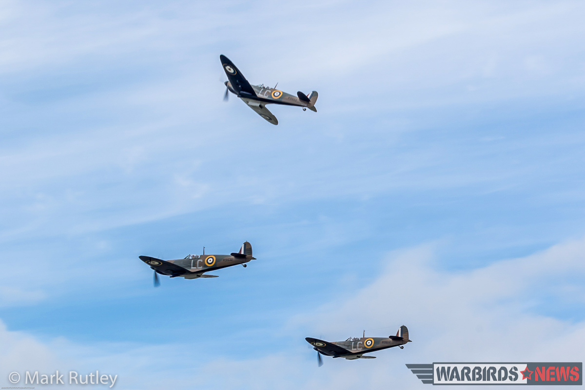 Dunkirk - Filming the Aerial Scenes for the Epic Movie 19 The Spitfires pealing off for landing. (photo by Mark Rutley)