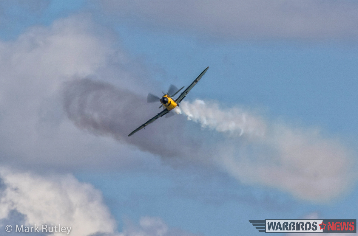 Dunkirk - Filming the Aerial Scenes for the Epic Movie 17 The '109 streaming smoke... (photo by Mark Rutley)