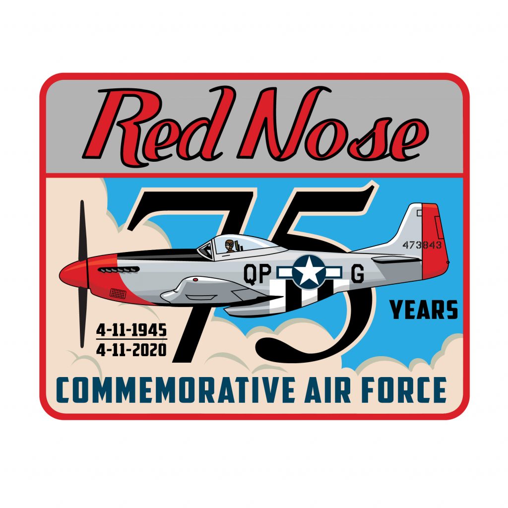 The Original CAF Warbird - Old Red Nose... 15 MUSTANG Patch Anniversary 75th 01 01