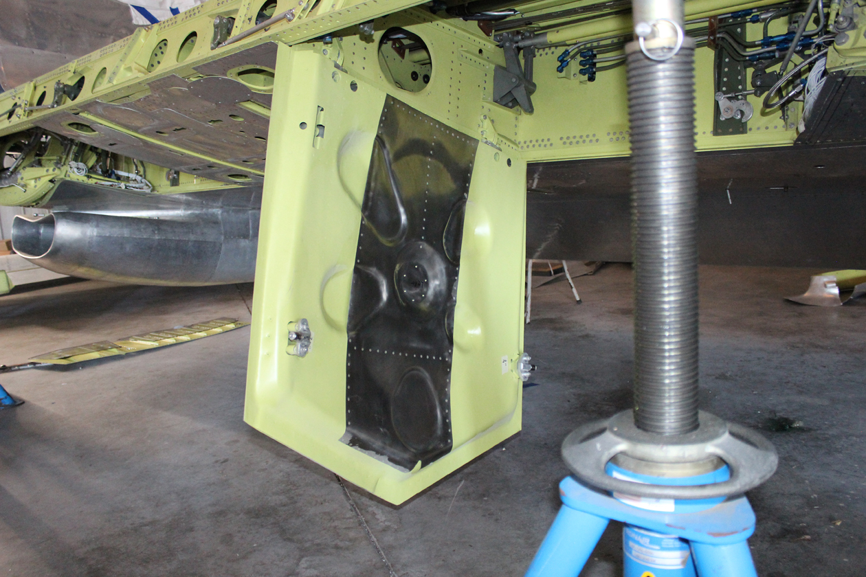 XP-82 Twin Mustang – January, 2018 – Restoration Update 15 Main Gear Door