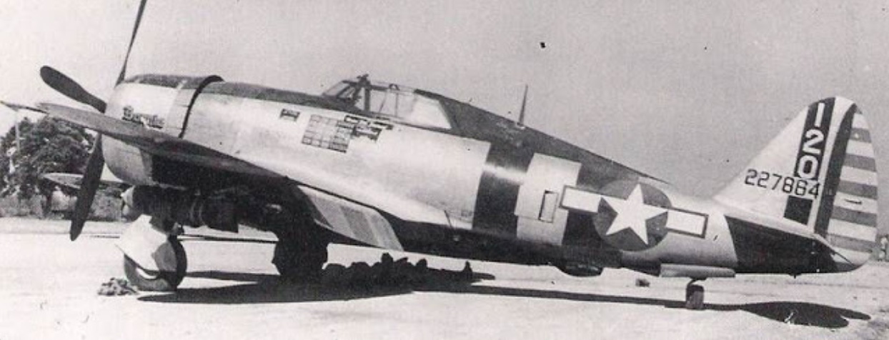 Texas Flying Legends' Razorback P-47D - A History 13 Major Willian Dunham’s P-47D-23RA “Bonnie”, Army Air Force, photographer unknown