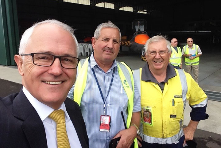 Lightning Progress Downunder - P-38 Restoration Report - January, 2018 20 Malcom Turnbull visits HARS and views P 38 Lightning restorations