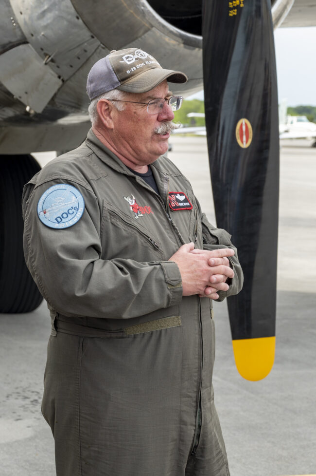 Pilot Milestone: Mark Novak Reaches 500+ Hours In B-29 Doc 12 Mark Novak B 29 pilot