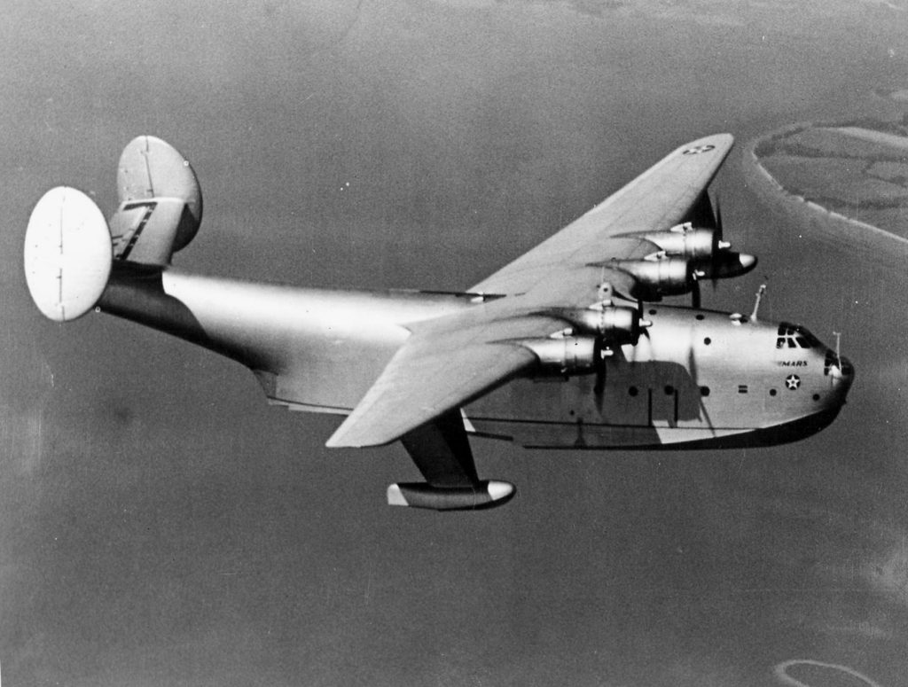 Today in Aviation History: First Flight of the Martin JRM Mars 12 Martin XPB2M 1 Mars in flight 1942