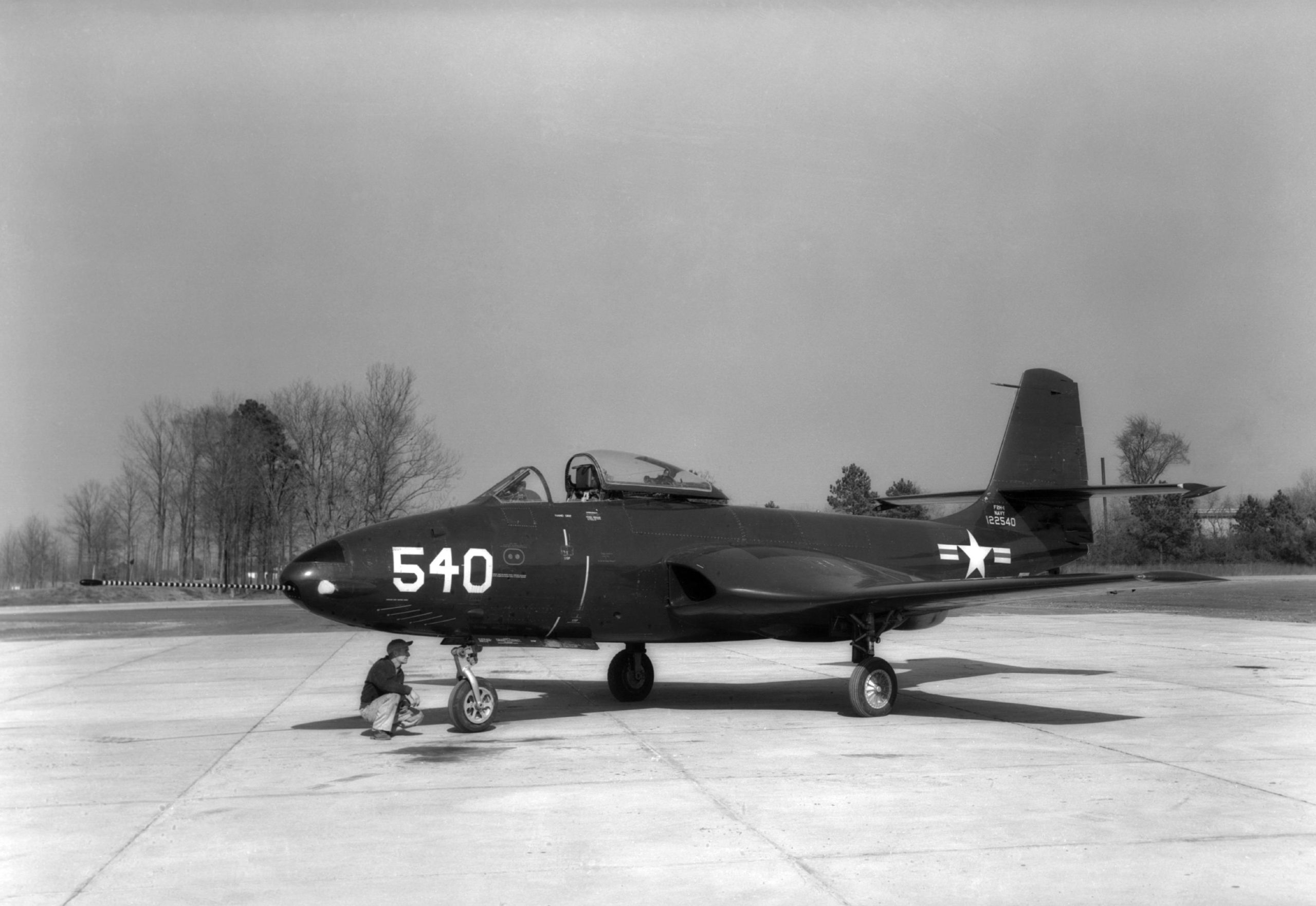 Today in Aviation History: First Flight of the McDonnell F2H Banshee 12 McDonnell F2H 1 Banshee NACA 1951 scaled