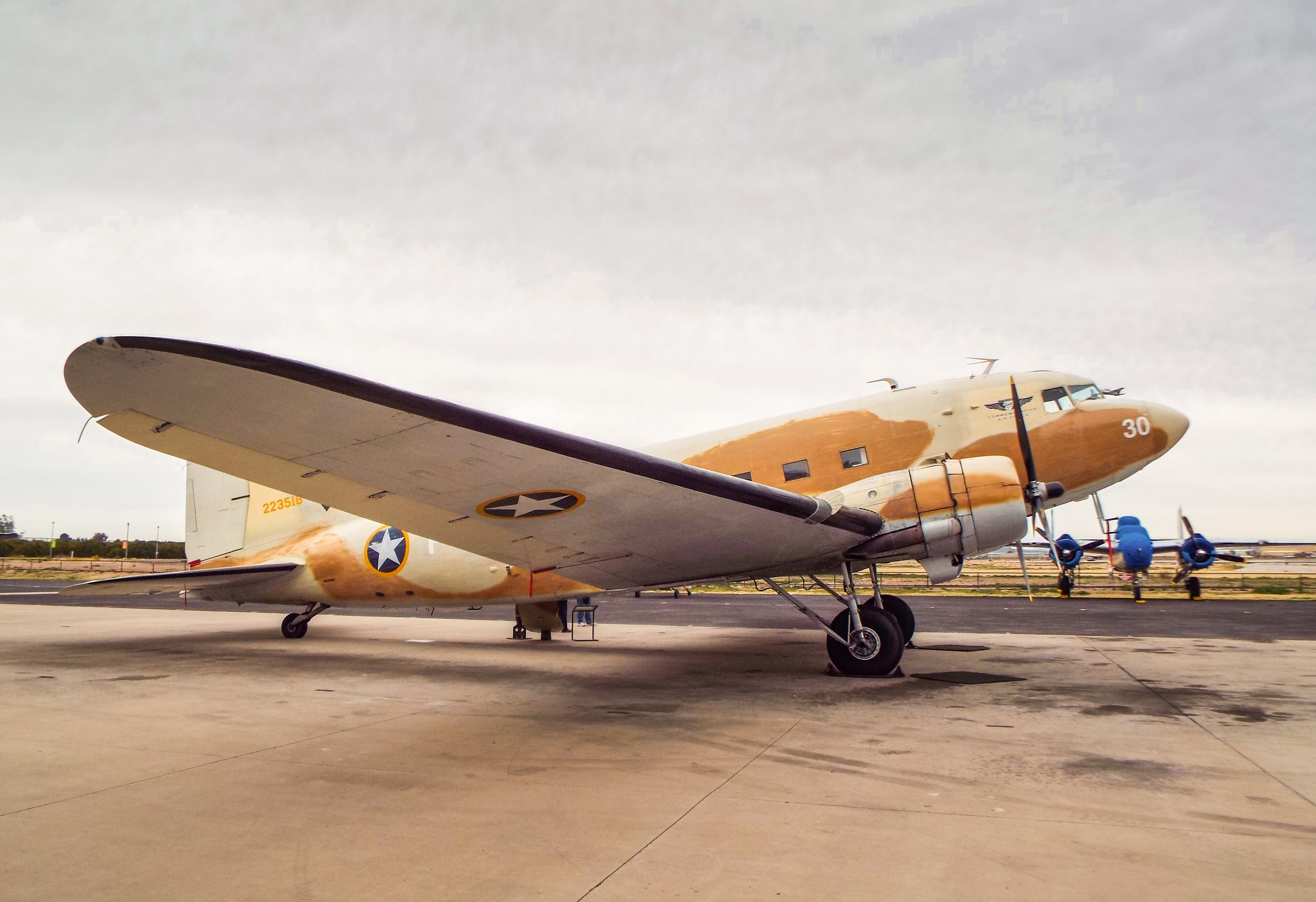 Scenic Night Flights in the CAF Airbase Arizona's Combat Veteran C-47A Skytrain 11 Mesa Arizona Commemorative Air Force Museum Douglas C 47 Skytrain Dakota “Old Number 30” 1 copy