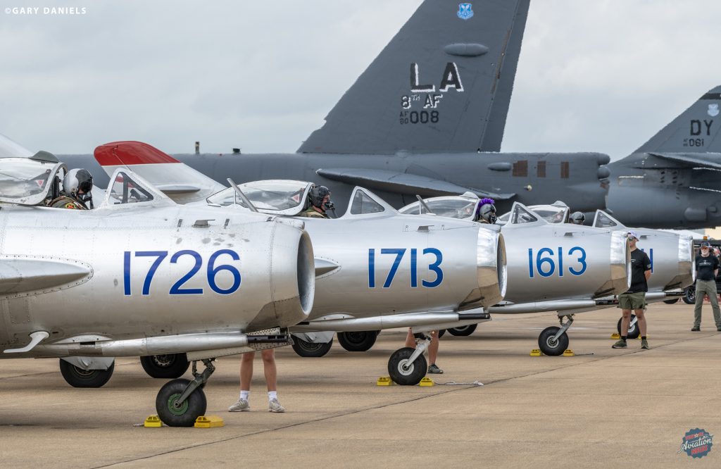 MiG-17 Milestone: Four-Jet Formation Shakes Up Barksdale Airshow 21 MiG BAFB Gary Daniels 14