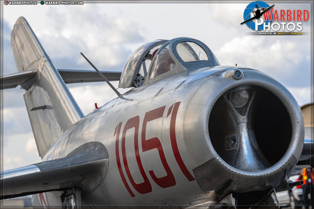 Hangar Talk and Flying Demo of the MiG-15bis at Planes of Fame Air Museum 13 Mikoyan Gurevich MiG 15bis Fagot Britt Dietz