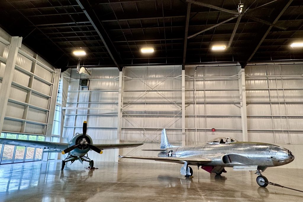 Hickory Aviation Museum Welcomes First Aircraft Into New Home 13 Milestone Reached FM 2 Wildcat and TV 1 Shooting Star Enter New Hickory Facility