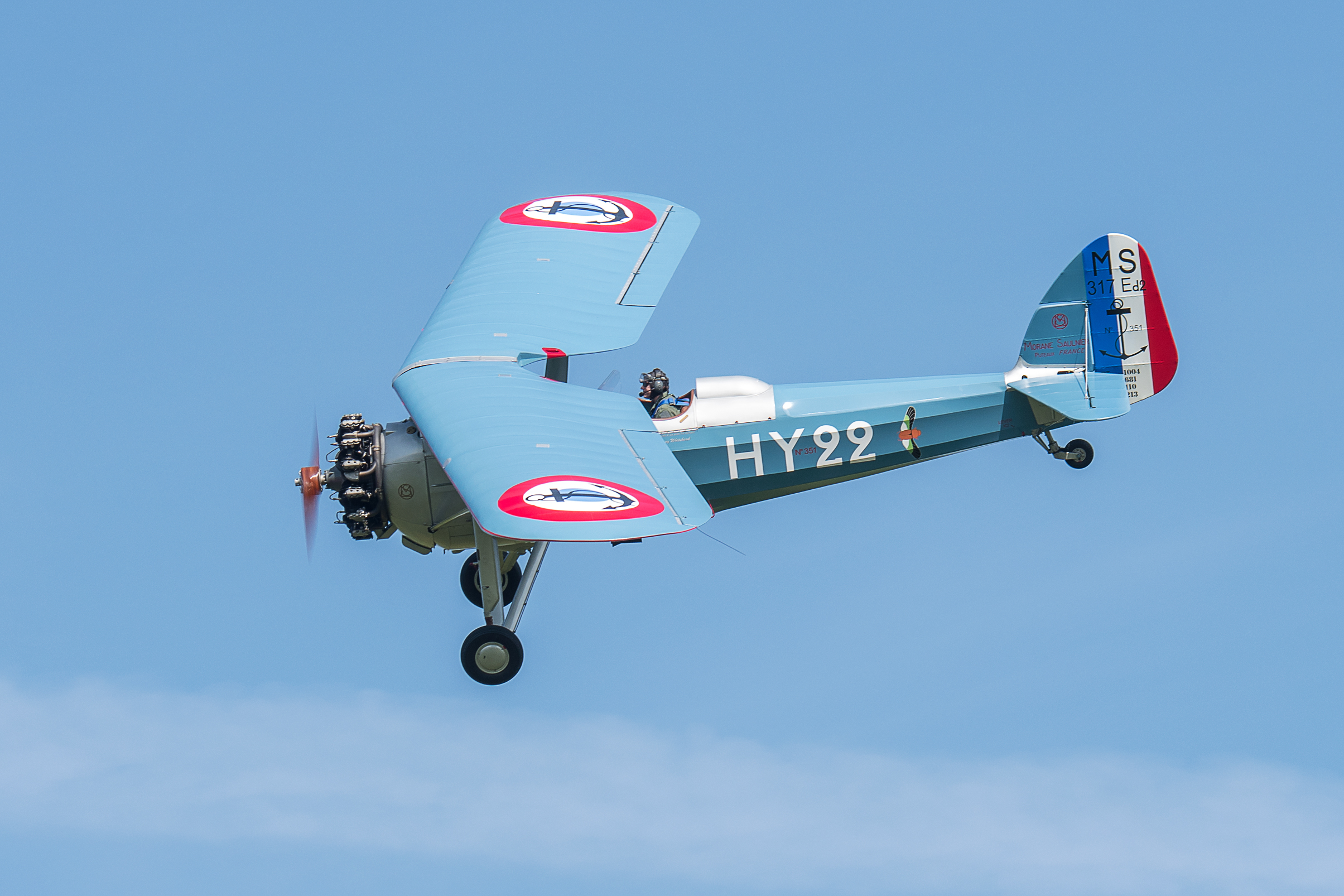 The Shuttleworth Collection's 'Fly Navy' Air Show 31 Morane Saulnier MS.317 351 HY 22 Aeronaval D05 8986