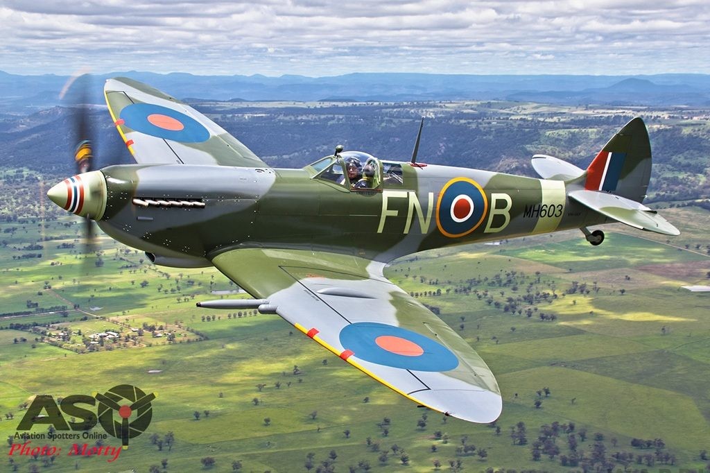 Warbird Highlights From 2021 34 Mottys Spitfire VH IXF first flight Scone Vintage Fighter Restorations 03580 001 ASO