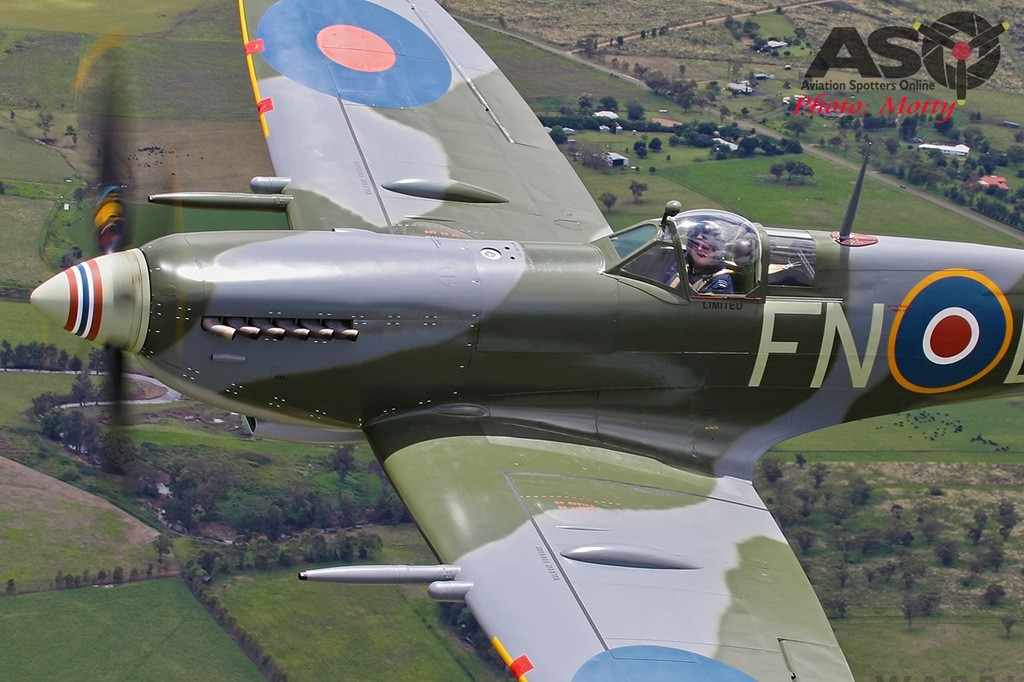 Supermarine Spitfire Mk.IX MH603 - First Post Restoration Flight 22 Mottys Spitfire VH IXF first flight Scone Vintage Fighter Restorations 03749 001 ASO