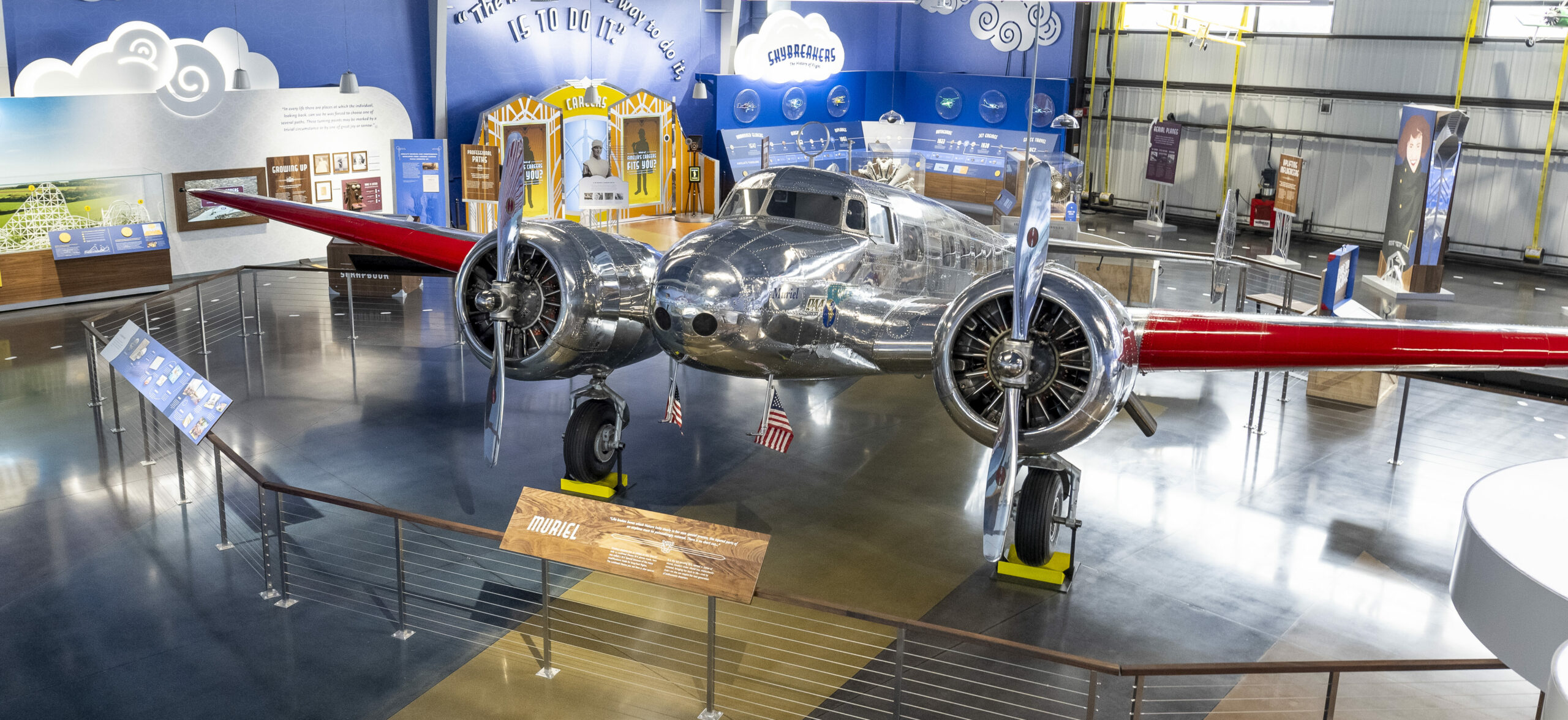 Amelia Earhart Hangar Museum - Grand Opening April 14th 11 Muriel Wide from Mez e1679673282174 scaled