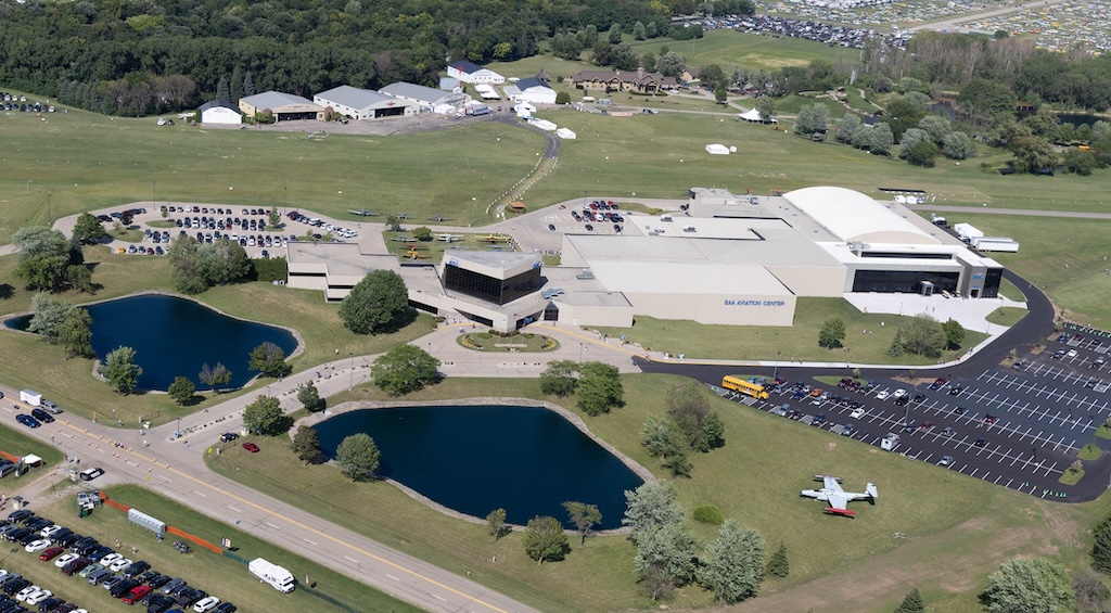 Historic Aircraft Added to Temporary Display at EAA Aviation Museum 10 Museum aerial 2022 EAA Museum