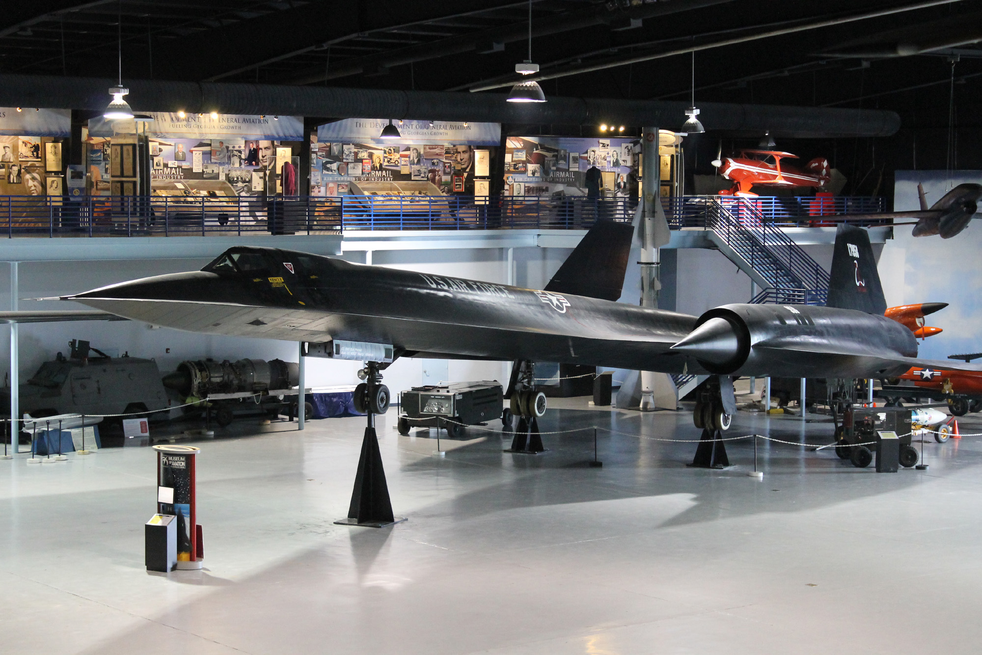 SR-71 Blackbird Pilots to Reunite After 40 Years 10 The World Absolute Speed Record holder aircraft, SR-71 serial number 61-7958, is on display in the museum’s Century of Flight Hangar. (Museum of Aviation photo)