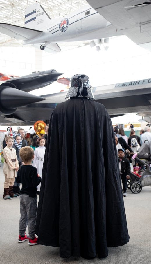Star Wars Takeover At The Museum Of Flight On May the Fourth 10 Museum of Flight Darth Vadar