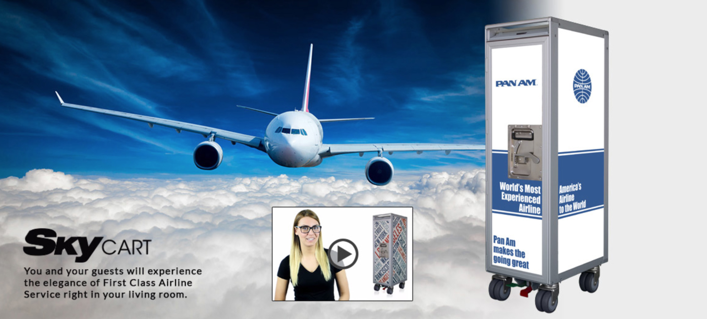 My SkyCart - PanAm Heritage Cart 14 MySkyCart's PanAm-themed galley trolley