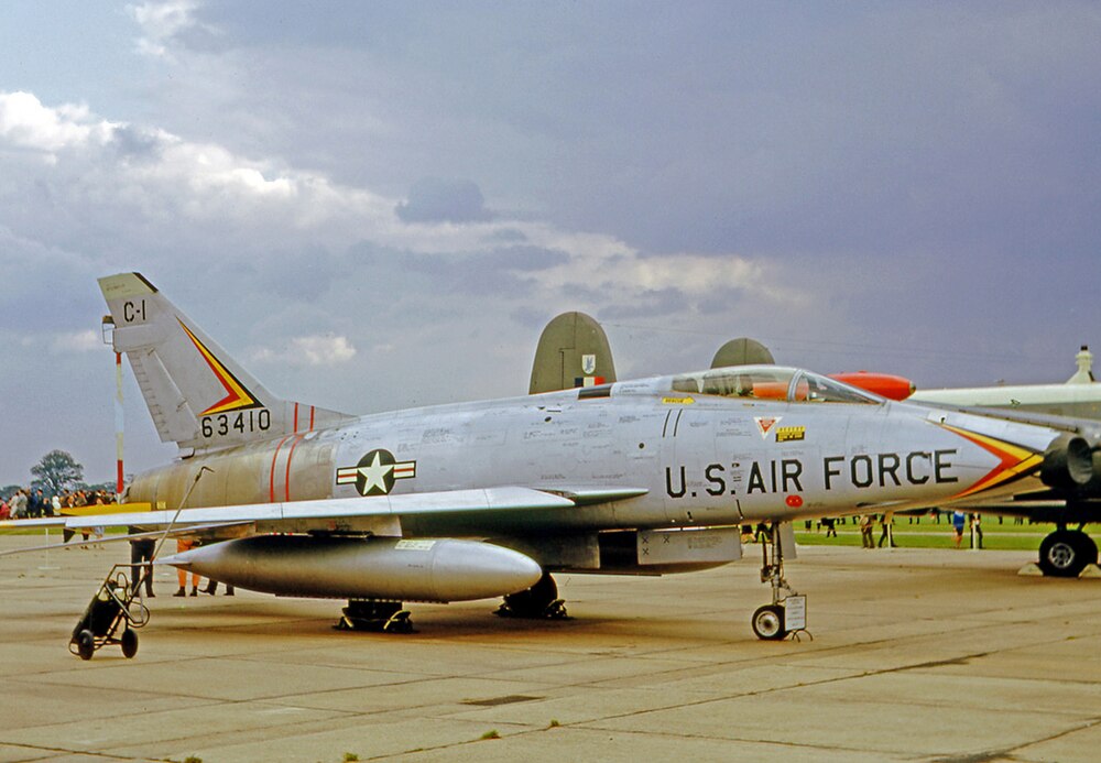 Guarding the Gate: RAF Lakenheath’s F-100D Super Sabre Rededicated After Restoration 12 N.A. F 100D 56 3410 48 TFW COLT 18.09.65 edited 2