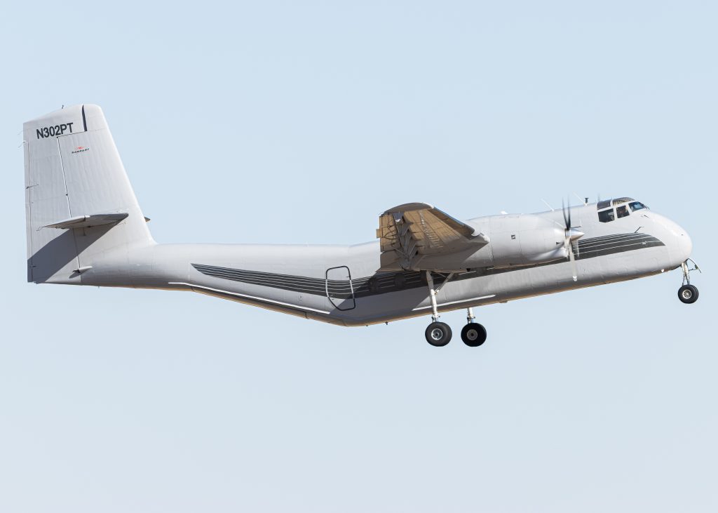 Endangered Species: The de Havilland Canada DHC-4 Caribou 17 N302PT operating as ‘SHADY07 practicing touch and go approaches at Ryan Airfield southwest of Tucson. Photo credit Cassidy Cristello